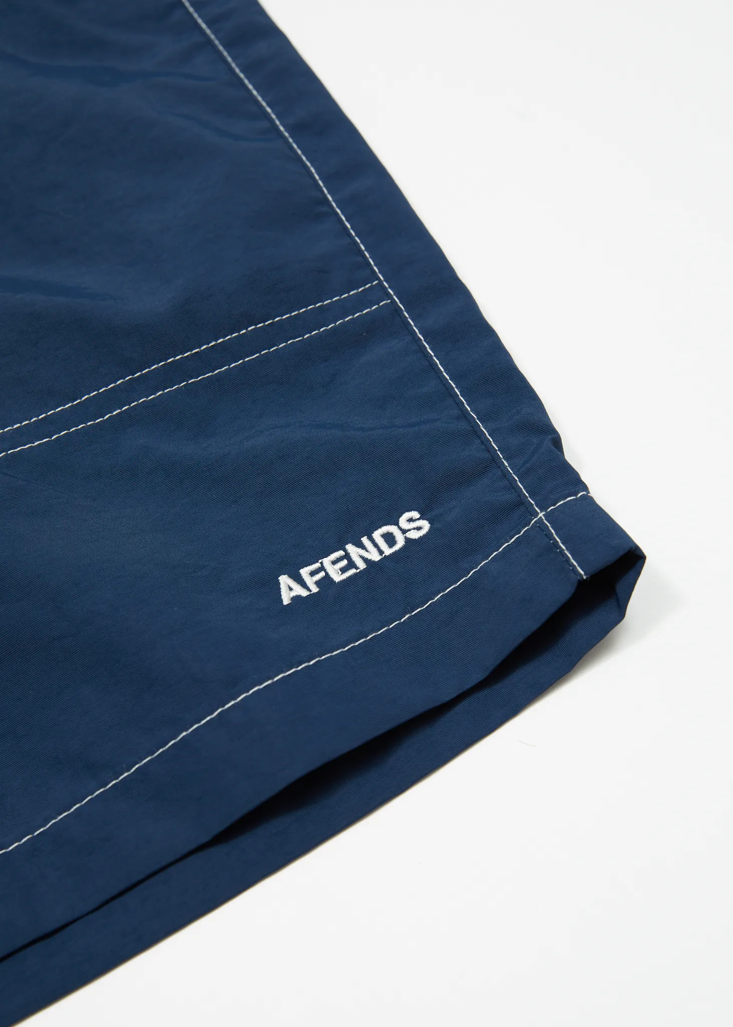 AFENDS Mens Baywatch - Swim Shorts 18" - Navy
