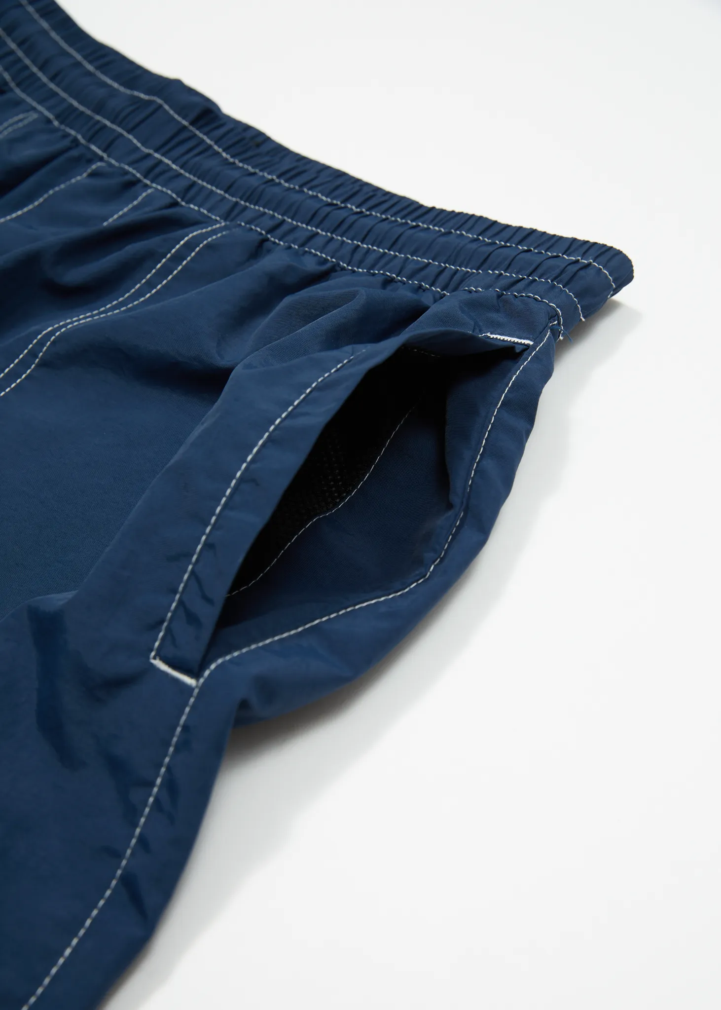 AFENDS Mens Baywatch - Swim Shorts 18" - Navy