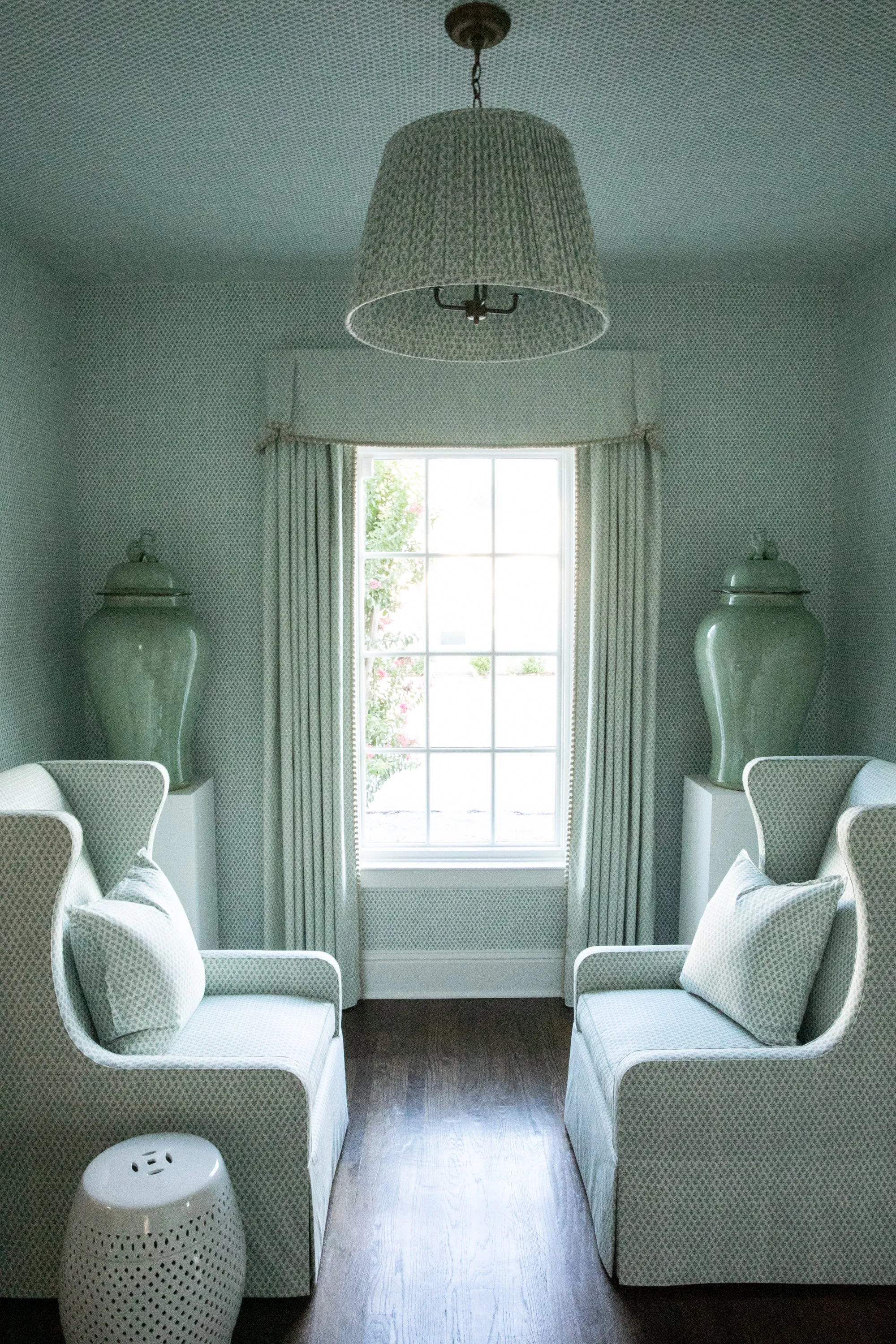 Burmese Fabric Seafoam Linen/Cotton