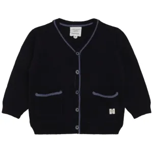 Carrement Beau Navy Knitted Cardigan