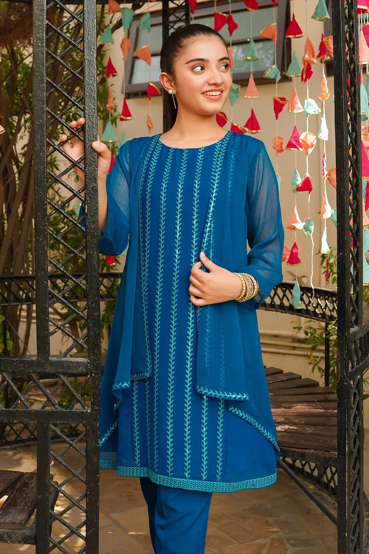 Chiffon Embroidered 2 Pc Suit
