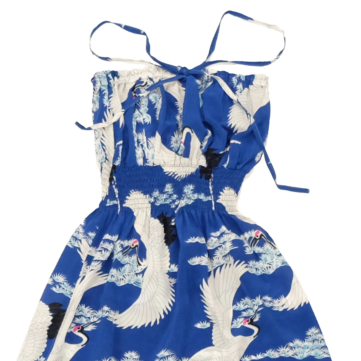 Crane (Long Halter Dress) - Blue