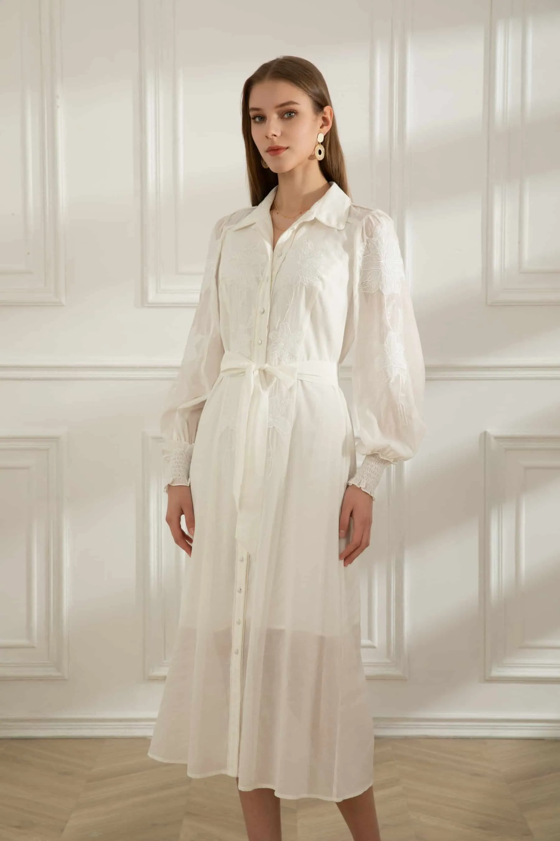 GDS Camille Dress | White