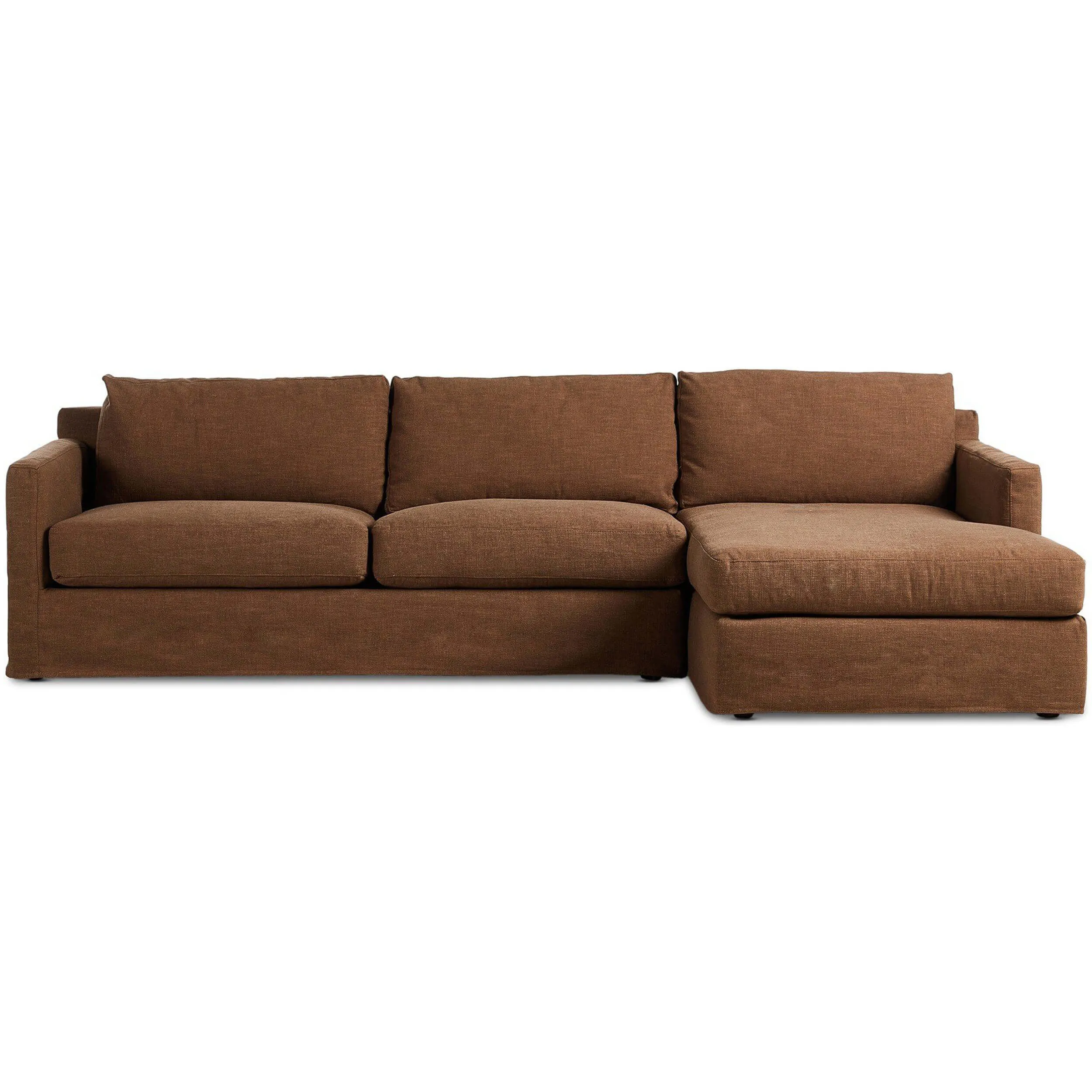 Hampton 2 Piece Slipcover Sectional, Antwerp Cafe