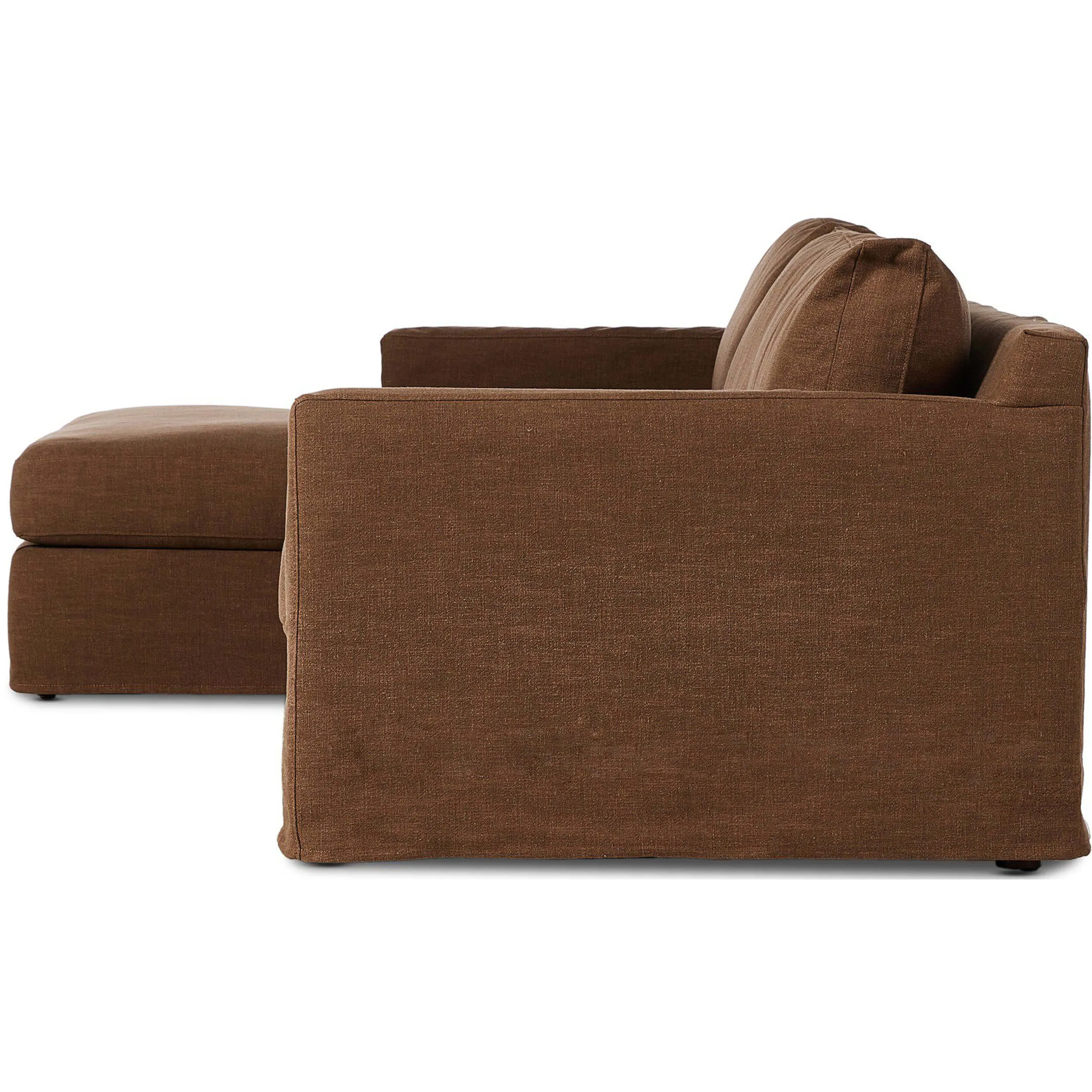 Hampton 2 Piece Slipcover Sectional, Antwerp Cafe