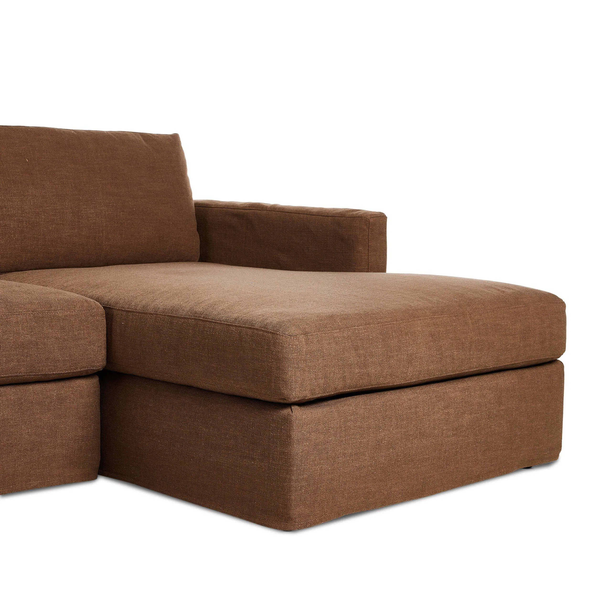 Hampton 2 Piece Slipcover Sectional, Antwerp Cafe