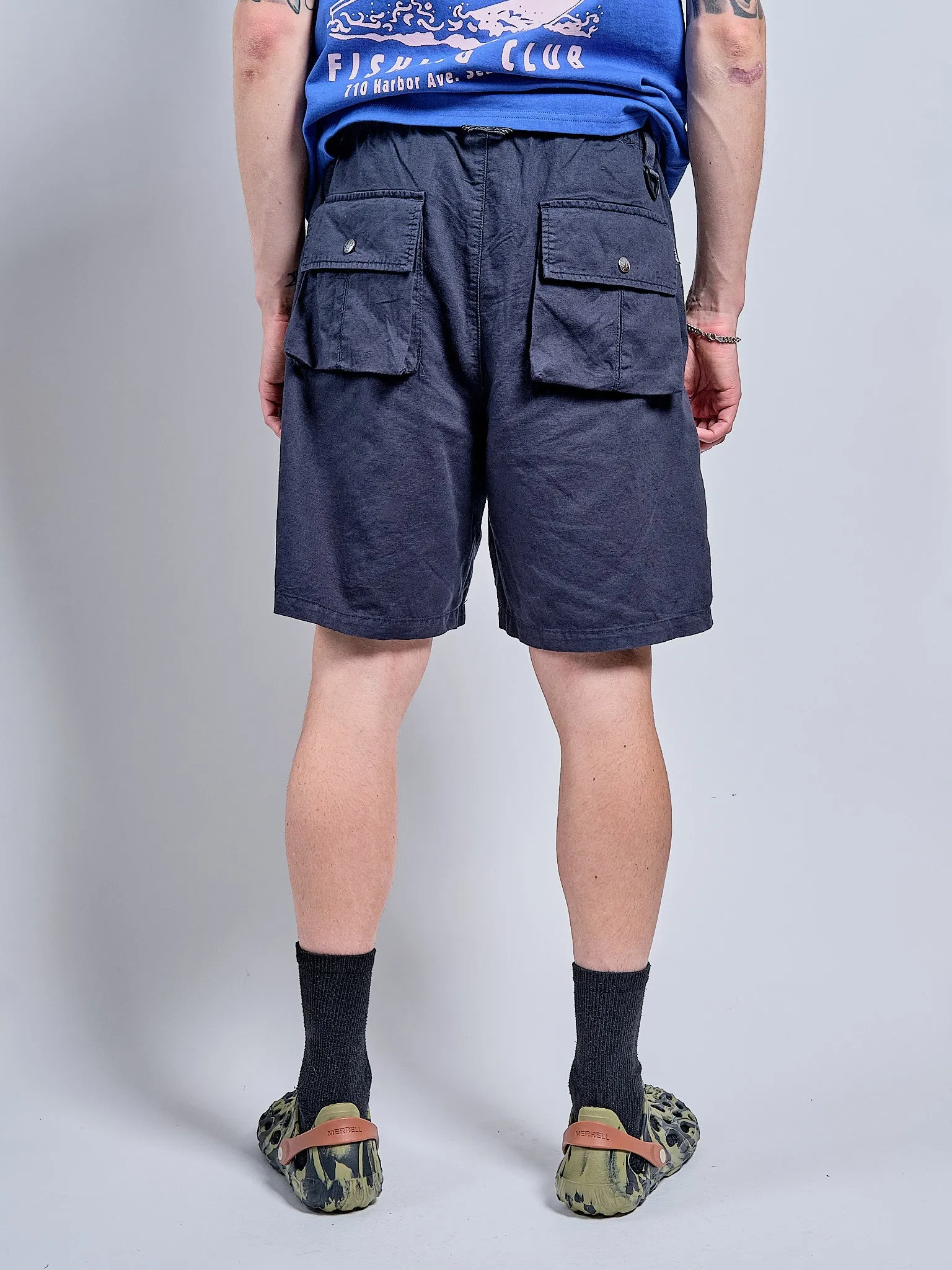 Hemp Pop Shorts in Navy