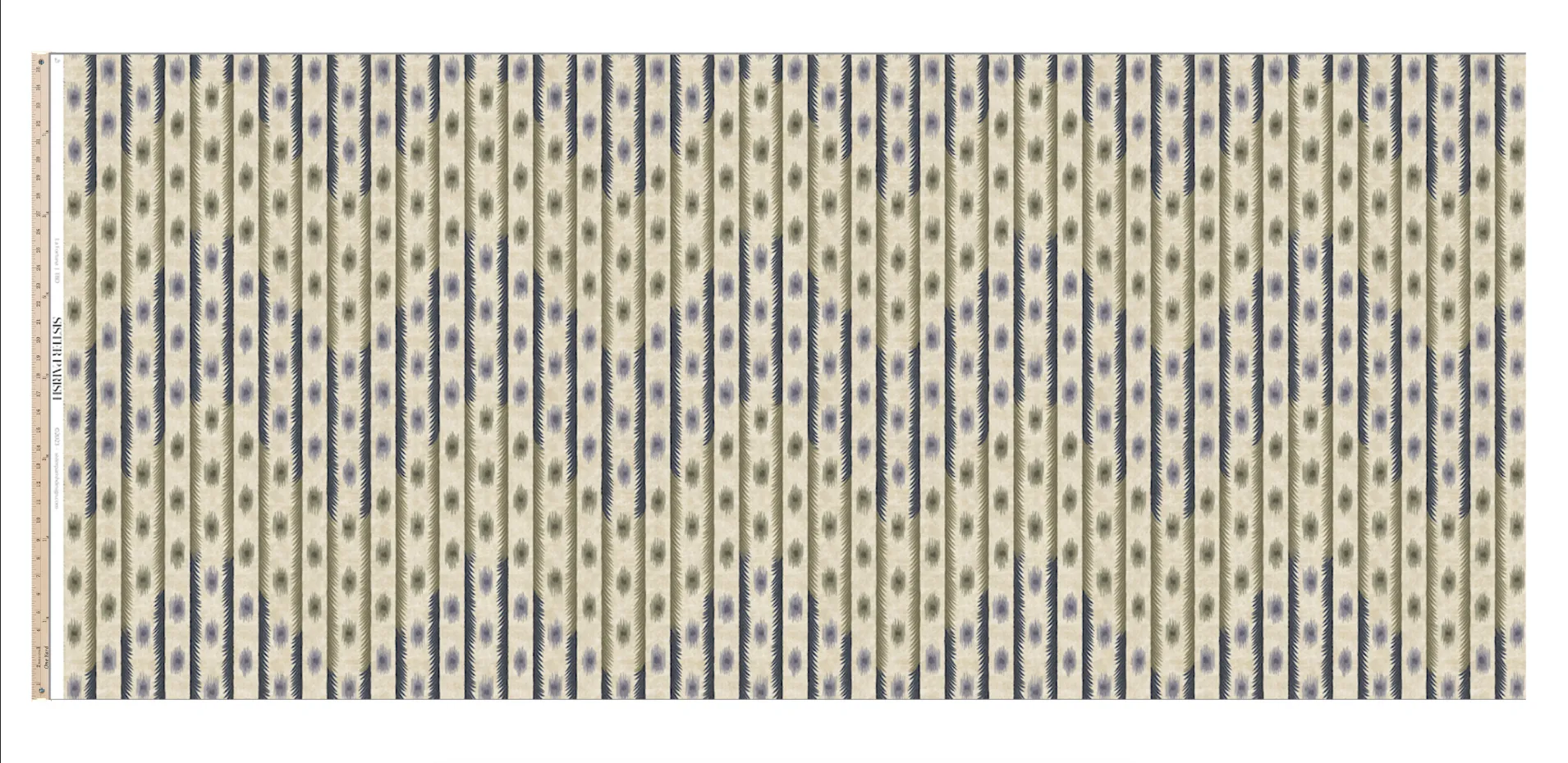 La Fortuna Fabric Sage Green Blue