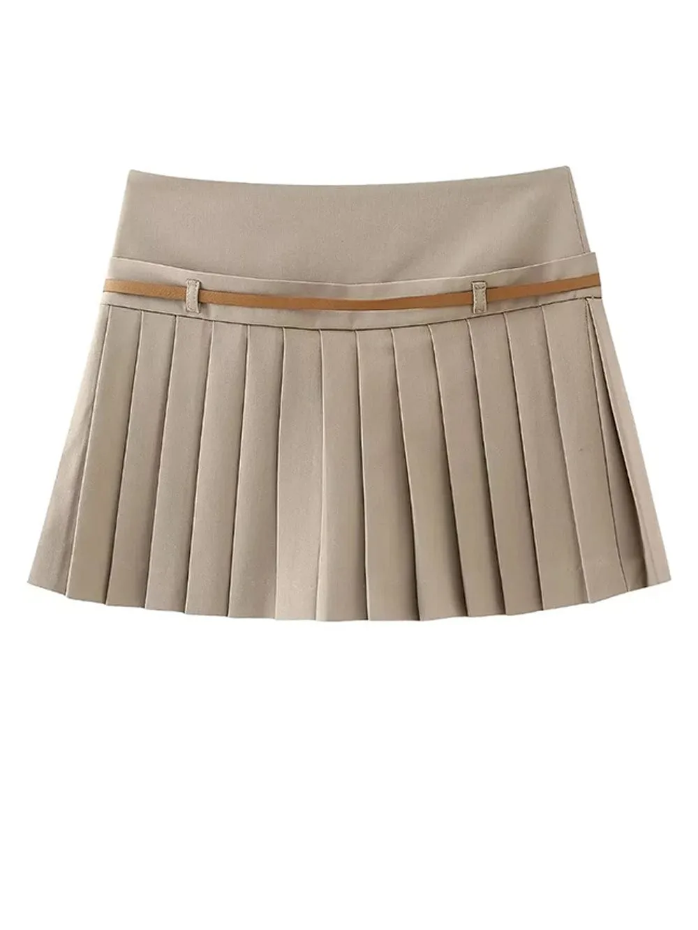 Mid Waist Short Skirt