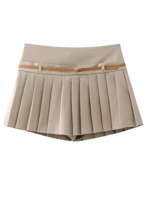 Mid Waist Short Skirt
