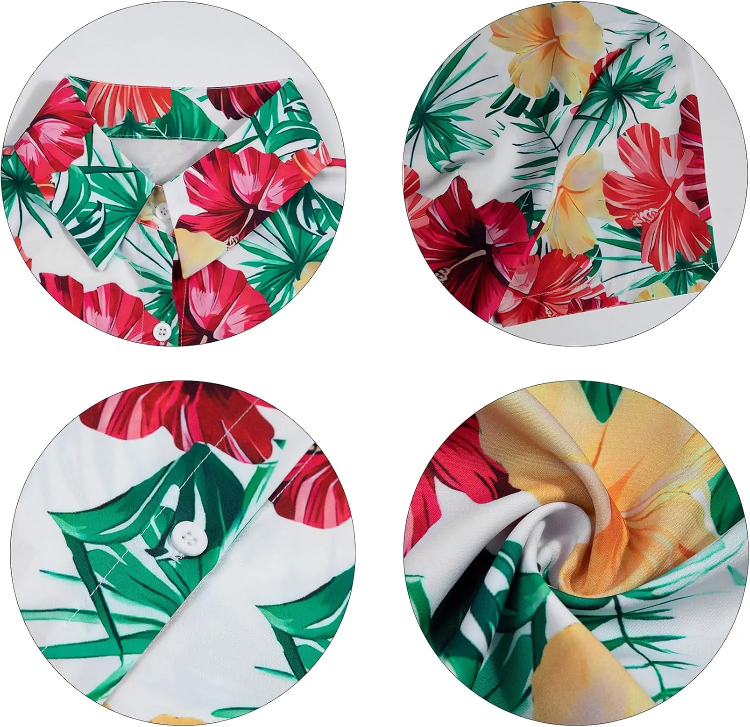 MYHALF Women Hawaiian Shirt Soft Cool Summer Hawaii Shirts Floral Tropic Print V Neck T-Shirt Short Sleeve Button Up Tops