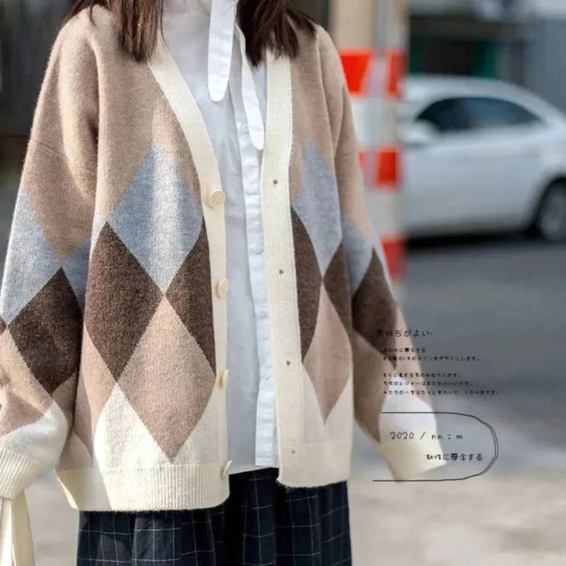 Oversized Knitted Winter Fashion Long Sleeve Cardigan Sweaters