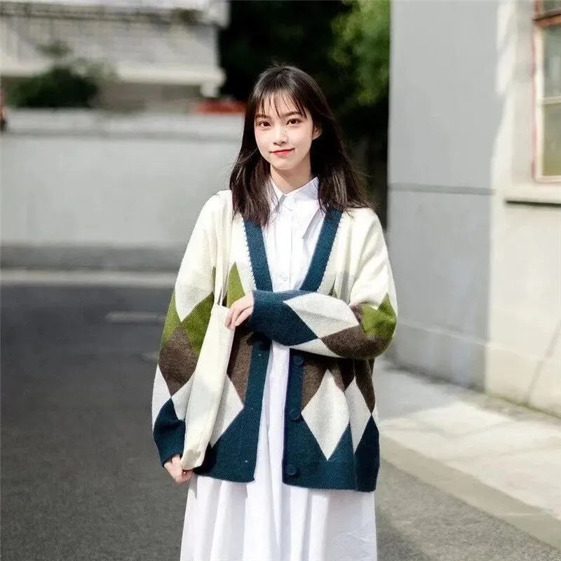 Oversized Knitted Winter Fashion Long Sleeve Cardigan Sweaters