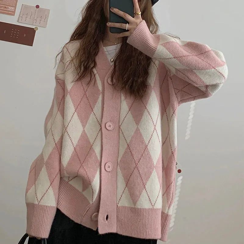 Oversized Knitted Winter Fashion Long Sleeve Cardigan Sweaters