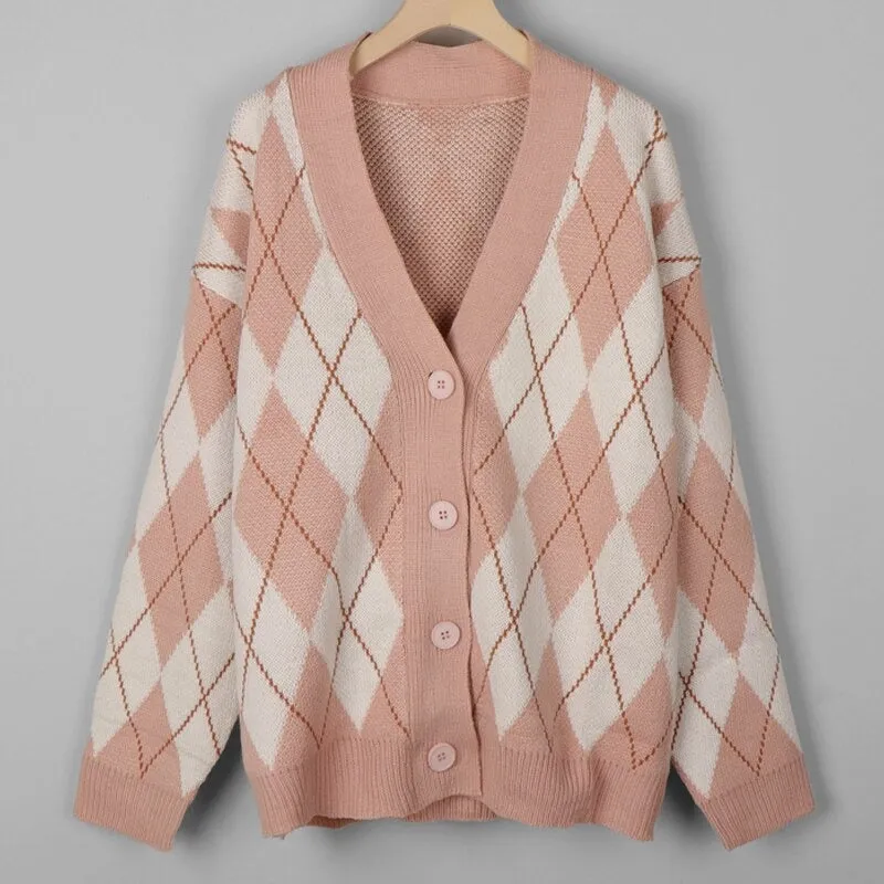 Oversized Knitted Winter Fashion Long Sleeve Cardigan Sweaters