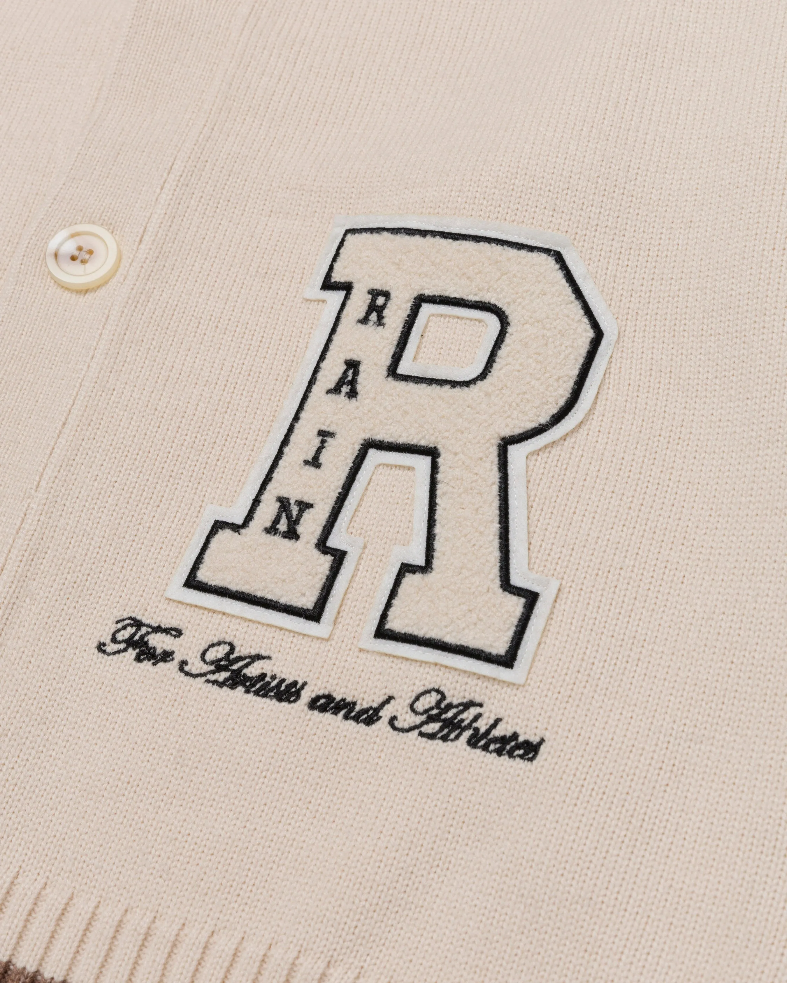 RYOKO RAIN CLASSIC CARDIGAN - CREAM