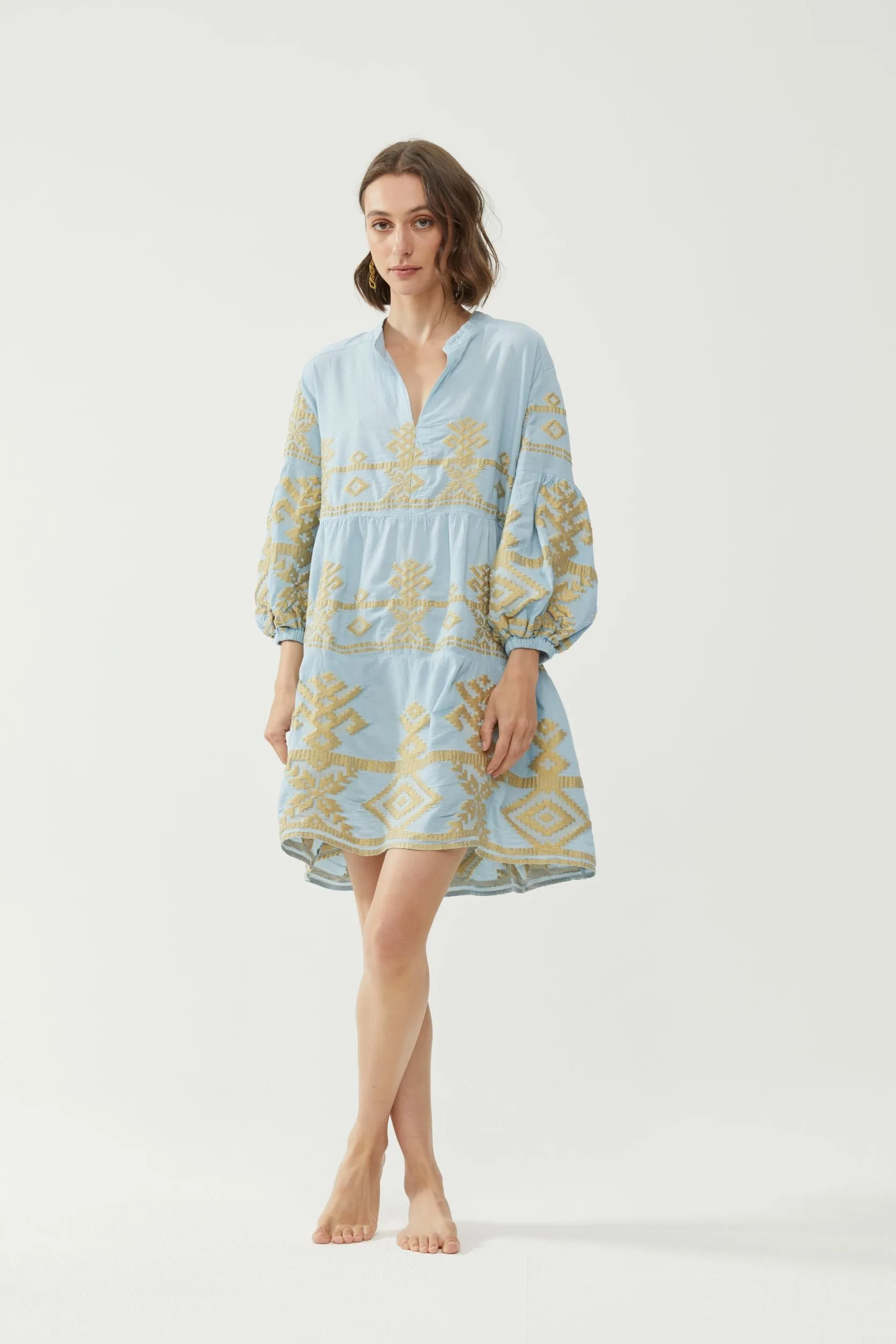 Short Carmen Dress Ice