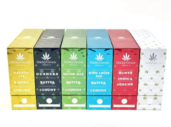Sticky Green Delta 8 Full Gram Rechargeable Disposable Pen
