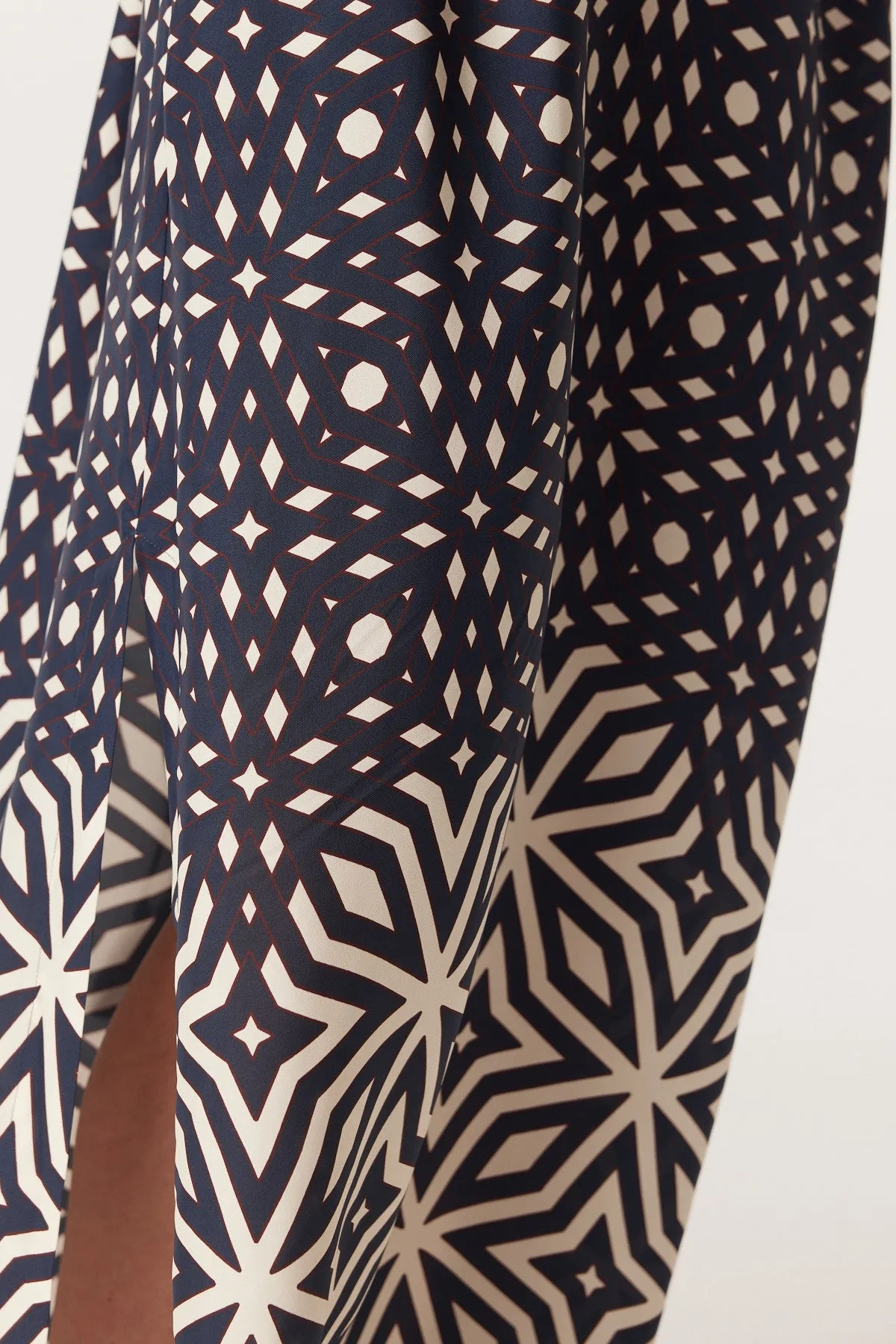 Temple Halter Neck Dress - Mosaic Print