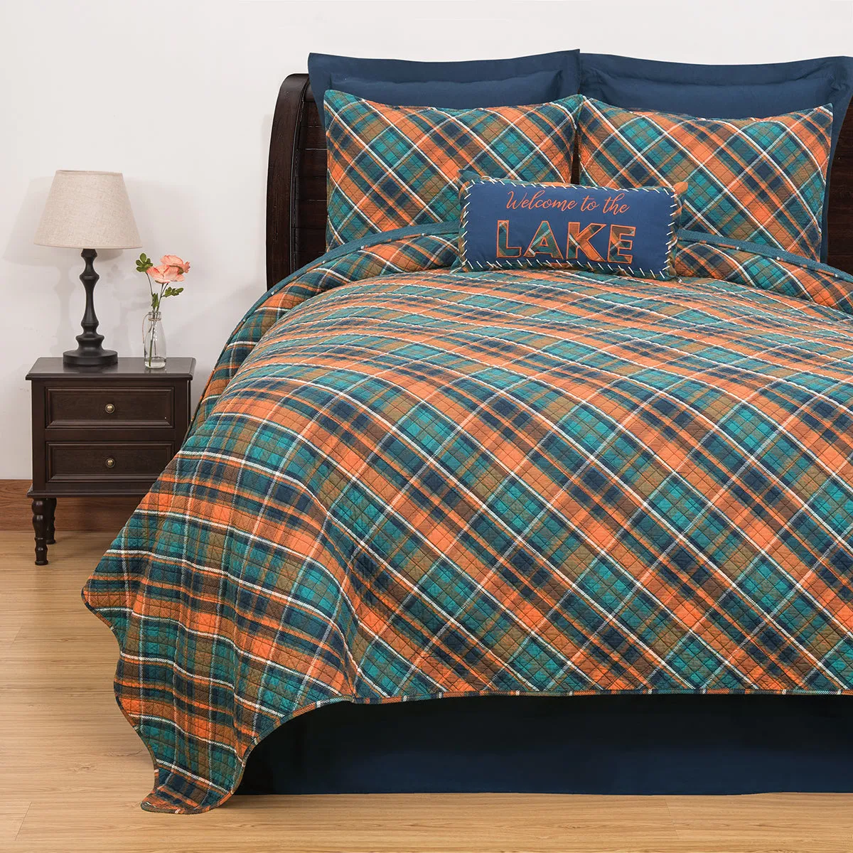 Troy Plaid Quilt Set