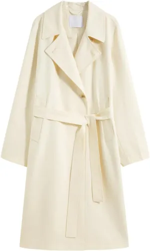 Women Long Trench Coat Lapel Single Breasted Trench Coat Solid Casual Office Long Jacket