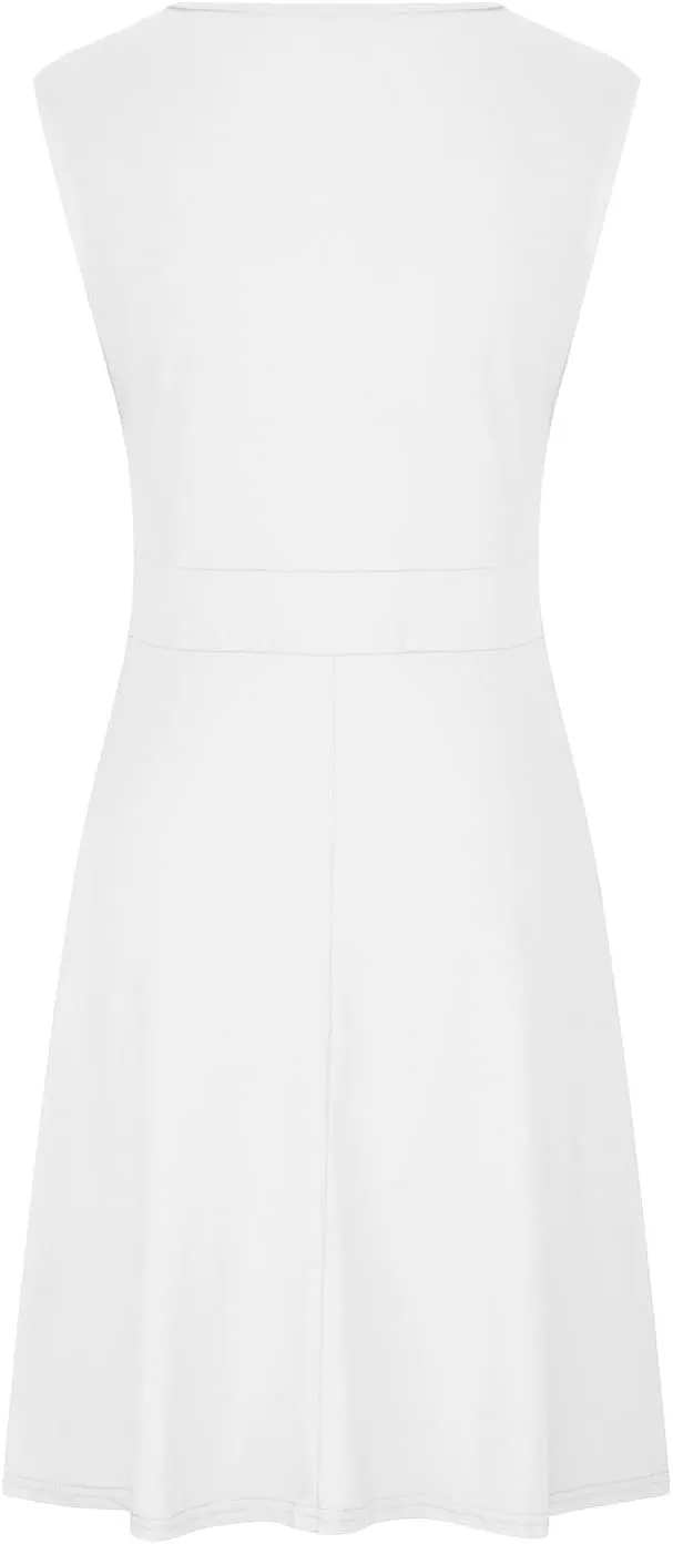 Women's 2025 Summer Sleeveless Ruched Waist Flowy A Line High Low Midi Cocktail Party Dress