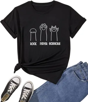 Women's Pet Lover Graphic T-Shirt Soft Casual Shirt for Pet Owners
