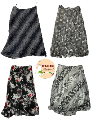 Ying Yang Y2K Poly Skirts